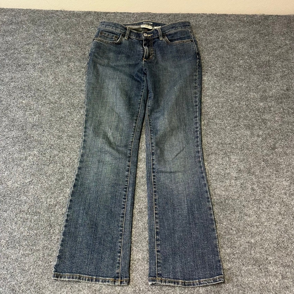 Liz Claiborne Jeans Womens Size 4P Blue Bootcut Stretch Dark Wash Denim Casual